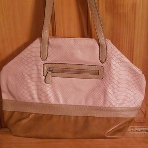 Pink and brown  purse